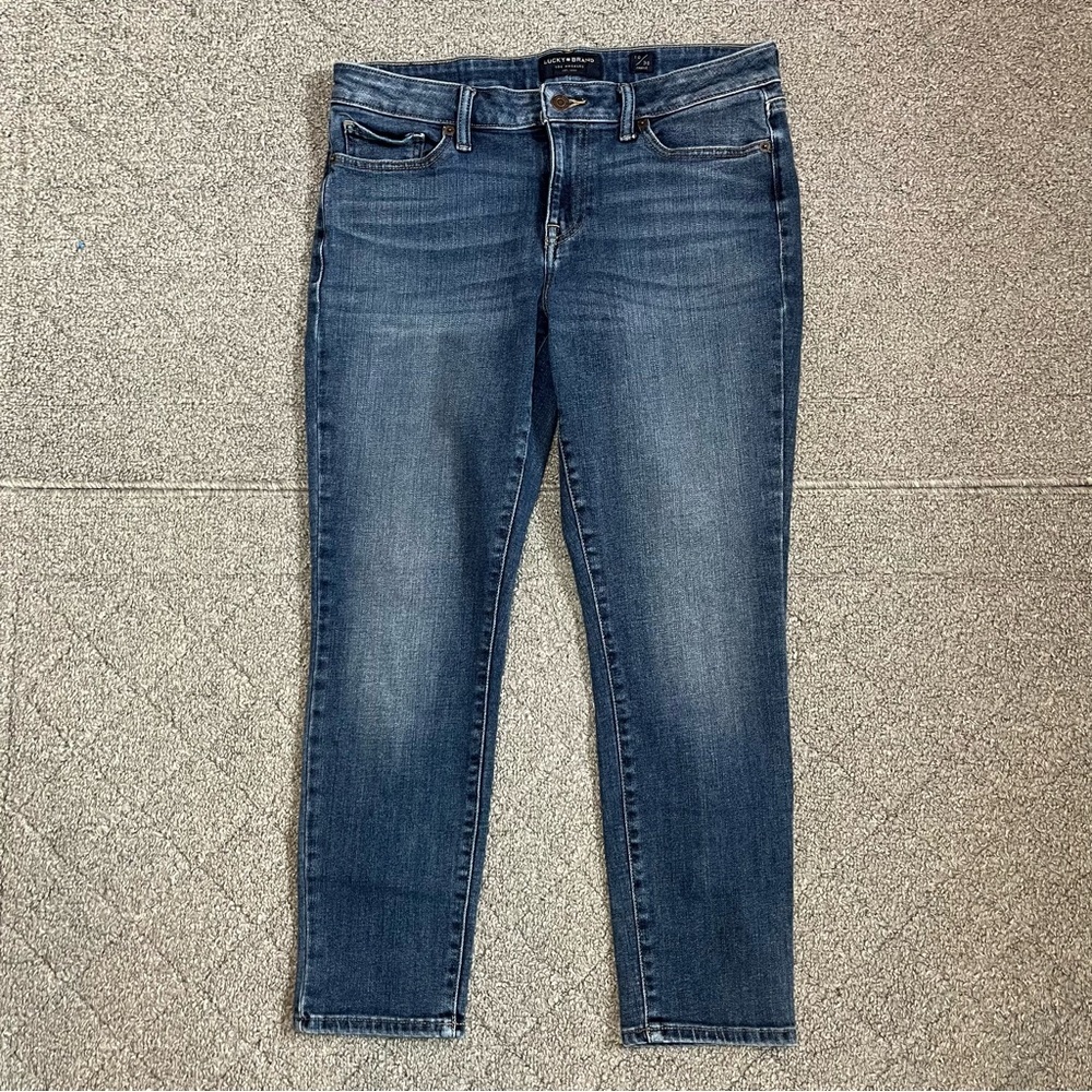 Lucky Brand Low Rise Skinny Lolita Ankle Womens Jeans Size 10 Blue Denim